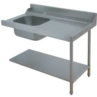 Table de prélavage droite 1200x715x850/1000 mm - Diamond - DLV-D12 Table de prélavage droite 1200x715x850/1000 mm - Diamond - DLV-D12