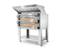 Photo 3 - Four à pizza professionnel électrique triphasé double chambre 6+6 pizzas ø350 mm commandes digitales - cuppone - dn635l/2 - Cuppone - DN635L/2CD