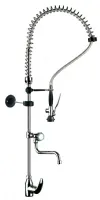 Robinetterie professionnelle plonge cuisine mitigeur un trou levier court et douchette - Redfox - DOC 6+ - REDFOX - DOC 6+ Robinetterie professionnelle plonge cuisine mitigeur un trou levier court et douchette - Redfox - DOC 6+ - REDFOX - DOC 6+