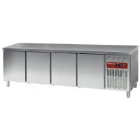 Table frigorifique professionnelle positive 4 portes granit 760 L - Diamond Promo - DP255/PC-R2 Table frigorifique professionnelle positive 4 portes granit 760 L - Diamond Promo - DP255/PC-R2