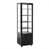 Armoire réfrigérée positive 235 l noire porte incurvée 515x485x1690 mm - polar - dp289 - Polar - DP289 Armoire réfrigérée positive 235 l noire porte incurvée 515x485x1690 mm - polar - dp289 - Polar - DP289