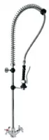 Douchette professionnelle mélangeur mono-trou à croisillons et flexible inox plastifié 1200 mm - Nosem - DP607STE Douchette professionnelle mélangeur mono-trou à croisillons et flexible inox plastifié 1200 mm - Nosem - DP607STE