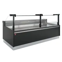 Comptoir réfrigéré ventilé avec réserve noir positif 3185 mm - diamond promo - dpt32-v5 - Diamond promo - DPT32-V5 Comptoir réfrigéré ventilé avec réserve noir positif 3185 mm - diamond promo - dpt32-v5 - Diamond promo - DPT32-V5