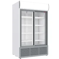 Vitrine réfrigérée professionnelle 2 portes coulissantes blanche 1230 litres - Diamond Promo - DRK12-CW