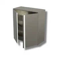 Placard mural inox 2 portes battantes avec 2 étagères 1000x400x1000 mm - ristopro - dspa2b10410 - Ristopro - DSPA2B10410 Placard mural inox 2 portes battantes avec 2 étagères 1000x400x1000 mm - ristopro - dspa2b10410 - Ristopro - DSPA2B10410