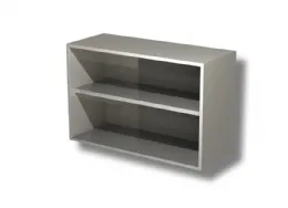 Placard mural inox ouvert avec 1 étagère 800x400x800 mm - ristopro - dspg0848 - Ristopro - DSPG0848 Placard mural inox ouvert avec 1 étagère 800x400x800 mm - ristopro - dspg0848 - Ristopro - DSPG0848