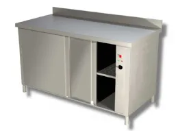 Meuble chauffant inox à portes coulissantes avec dosseret - ristopro - dstac 206a - Ristopro - DSTAC 206A Meuble chauffant inox à portes coulissantes avec dosseret - ristopro - dstac 206a - Ristopro - DSTAC 206A