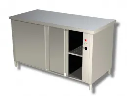 Meuble chauffant inox à portes coulissantes sur 2 côtés - ristopro - dstacp 186 - Ristopro - DSTACP 186 Meuble chauffant inox à portes coulissantes sur 2 côtés - ristopro - dstacp 186 - Ristopro - DSTACP 186