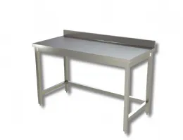 Table de travail inox sur pieds avec châssis et dosseret 1400x700x850 mm - Ristopro - DSTG SR147 A - RISTOPRO - DSTG SR147 A Table de travail inox sur pieds avec châssis et dosseret 1400x700x850 mm - Ristopro - DSTG SR147 A - RISTOPRO - DSTG SR147 A