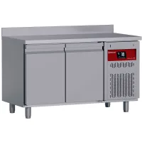 Table frigorifique murale ventilée 2 portes gn 1/1 positive 260 l 1380x700x850/900(+100) mm sortie droite - diamond promo - dt131/p9h-d - Diamond promo - DT131/P9H-D