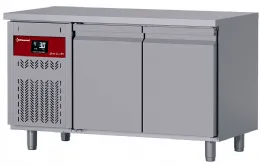 Table frigorifique positive 2 portes 260l avec groupe à gauche - diamond - dt131/p9h-g - Diamond - DT131/P9H-G