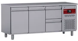 Pack table réfrigérée ventilée 2 portes et 2 tiroirs gn 1/1 positive 405 l - dt178/p9h_1xca1/2p9h - diamond promo - Diamond promo - DT178/P9H_1XCA1/2P9H