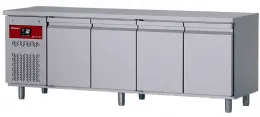 Table frigorifique positive 4 portes 550 L avec groupe gauche - Diamond - DT224/P9H-G Table frigorifique positive 4 portes 550 L avec groupe gauche - Diamond - DT224/P9H-G