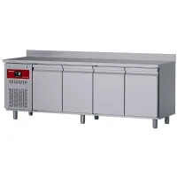 Table frigorifique murale ventilée 4 portes GN 1/1 positive 550 L - Diamond - DT224/P9H-GD