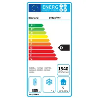 Photo 2 - Table frigorifique ventilée 4 portes positive 550 l - diamond promo - dt224/p9h - Diamond promo - DT224/P9H