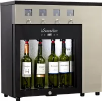 Cave à vins de mise à température 1 porte vitrée - 4 bouteilles