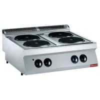 Cuisinière professionnelle Triphasé 4 feux 10.4 kW - Diamond - E17/4P8T-N Cuisinière professionnelle Triphasé 4 feux 10.4 kW - Diamond - E17/4P8T-N
