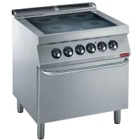 Fourneau professionnel sur four triphasé 4 feux vitrocéramiques 14.8 kW - Diamond - E17/4VCF8-N Fourneau professionnel sur four triphasé 4 feux vitrocéramiques 14.8 kW - Diamond - E17/4VCF8-N