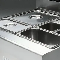 Photo 2 - Bain-marie professionnel monophasé 400x700x250/320 mm - diamond - e17/bm4t-n - Diamond - E17/BM4T-N