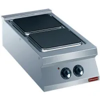 Cuisinière professionnelle triphasée 2 plaques 8 kW - Diamond - E22/2PQ4T-N Cuisinière professionnelle triphasée 2 plaques 8 kW - Diamond - E22/2PQ4T-N