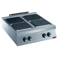 Cuisinière professionnelle 4 plaques triphasé 16 kW - Diamond - E22/4PQ8T-N