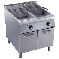 Friteuse professionnelle triphasée 2 cuves 23 litres 36 kW - Diamond - E22/F46A8-S