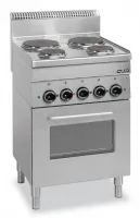 Cuisinière électrique professionnelle triphasé 4 plaques 12.5 kw - mbm - e4f6 - Mbm - E4F6