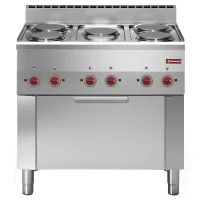 Fourneau professionnel gaz sur four Triphasé 5 feux 13 kW - Diamond - E60/5PFV9-N Fourneau professionnel gaz sur four Triphasé 5 feux 13 kW - Diamond - E60/5PFV9-N