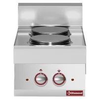 Cuisinière professionnelle Triphasé 2 plaques 5.2 kW - Diamond - E65/2P4T-N Cuisinière professionnelle Triphasé 2 plaques 5.2 kW - Diamond - E65/2P4T-N