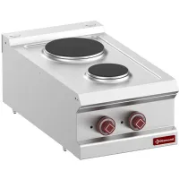Cuisinière professionnelle Monophasé 2 feux 4.1 kW - Diamond - E7/2P4T-N Cuisinière professionnelle Monophasé 2 feux 4.1 kW - Diamond - E7/2P4T-N