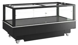 Réfrigérateur/congélateur de supermarché 2 couvercles coulissants - tefcold - eib-d1020-b1 - Tefcold - EIB-D1020-B1