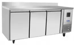 Table desserte réfrigérée Positive P600 3 PORTES 350 L - Atosa - EPF3431GR-SB