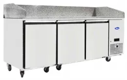 Meuble à Pizzas TABLE 600x400 3 portes positif - Atosa - EPF3485GR