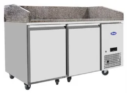 Meuble à Pizzas TABLE 600x400 2 PORTES positif capacité 580 L - Atosa - EPF3495GR