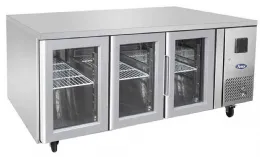 Table desserte réfrigérée Positive GN1/1 Vitrée 3 PORTES 420 L - Atosa - EPF3731GR