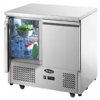 Photo 2 - Table desserte réfrigérée meuble compact gn1/1 2 portes positive capacité 300 l - atosa - esl3801gr - Atosa - ESL3801GR