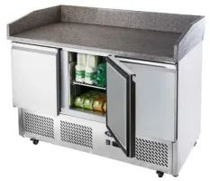 Meuble à Pizzas GN1/1 3 portes avec dessus granit 380 L positif - Atosa - ESL3852GR - ATOSA - ESL3852GR