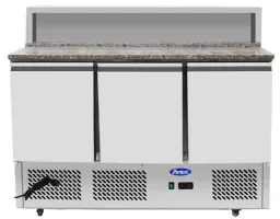 Meuble à Pizzas COMPACT GN1/1 DESSUS INOX 3 PORTES positif - Atosa - ESL3854GR Meuble à Pizzas COMPACT GN1/1 DESSUS INOX 3 PORTES positif - Atosa - ESL3854GR