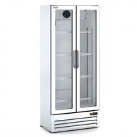 Armoire réfrigérée professionnelle 385 l porte vitrée blanche - docriluc - evr-750 - Docriluc - EVR-750