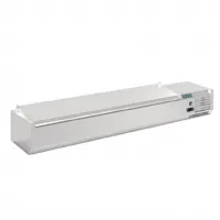 Saladette à Poser avec couvercle à charnière 8 bacs GN 1/4 positive - Polar - FA856 - POLAR - FA856