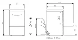 Photo 4 - Lave-verres professionnel panier 350 x 350 mm avec affichage digital - furnotel - fast135dg - Elettrobar - FAST135DG