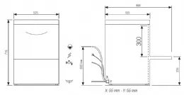 Photo 3 - Lave-verres professionnel panier 450 x 450 mm - furnotel - fast145dg - Elettrobar - FAST145DG