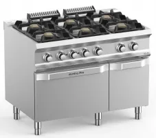 Cuisson professionnelle gaz sur four ventilé 6 feux 33 kw - mbm - fb711afexs - Mbm - FB711AFEXS Cuisson professionnelle gaz sur four ventilé 6 feux 33 kw - mbm - fb711afexs - Mbm - FB711AFEXS