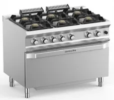 Cuisinière professionnelle gaz 6 feux sur four 50 kw - mbm - fb711fgmxl - Mbm - FB711FGMXL Cuisinière professionnelle gaz 6 feux sur four 50 kw - mbm - fb711fgmxl - Mbm - FB711FGMXL