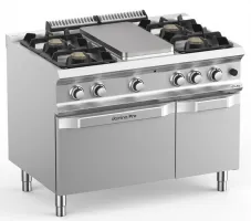 Fourneau professionnel sur four gaz 4 feux vifs plaque centrale 5,5 kw four gaz - mbm - fb711mfg4xl - Mbm - FB711MFG4XL Fourneau professionnel sur four gaz 4 feux vifs plaque centrale 5,5 kw four gaz - mbm - fb711mfg4xl - Mbm - FB711MFG4XL