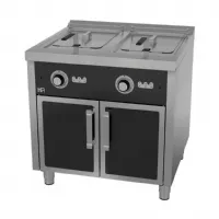 Friteuse cuisine pro profondeur 750 triphasé 2 cuves 15+15 l 24000 kw - hr fainca - fd15l15l12t750e - Hr fainca - FD15L15L12T750E