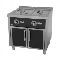 Friteuse cuisine pro profondeur 750 monophasé 2 cuves 15+15 l 16000 kw - hr fainca - fd15l15l8m750e - Hr fainca - FD15L15L8M750E