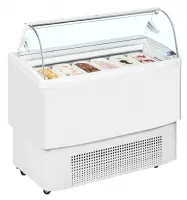 Vitrine réfrigérée de glacier ventilée 4 à 7 bacs -18 à -14 °C - Tefcold - FIJI 6