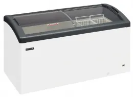 Congélateur bahut couvercle vitré de crème glacée 2 couvercles coulissants - Tefcold - FOCUS 151