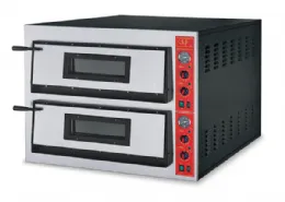 Four à pizza électrique professionnel monophasé ou triphasé 2 chambres 6+6 pizzas Ø 36 cm chambre en pierre réfractaire thermostat digital - GGF - FR 72/66 A/R DN Four à pizza électrique professionnel monophasé ou triphasé 2 chambres 6+6 pizzas Ø 36 cm chambre en pierre réfractaire thermostat digital - GGF - FR 72/66 A/R DN